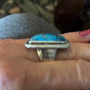 Silpada Turquoise Blue Stone Silver Ring